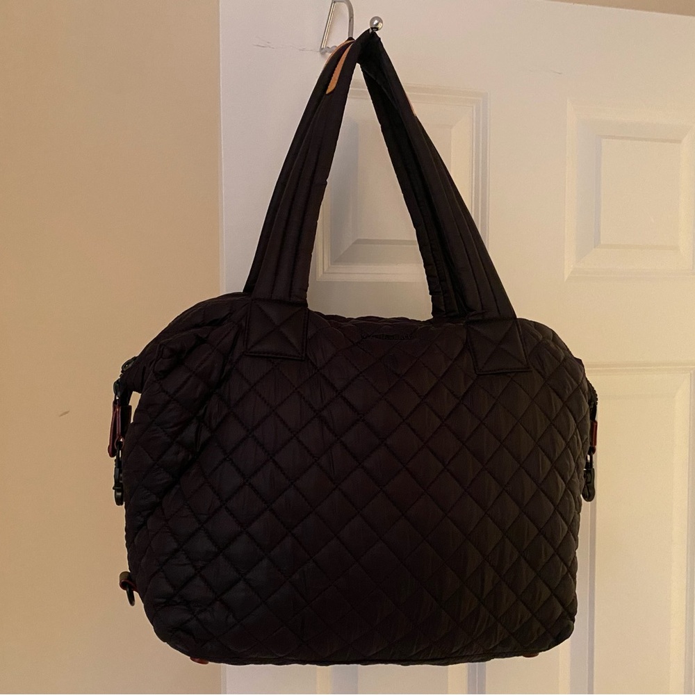 MZ Wallace Quilted Black Tote Bag - Like New